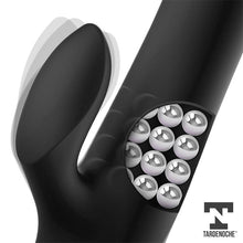 Carregar imagem no visualizador da galeria, Vibrador vaginal com estimulador de clitóris - com movimento rotação e sobe e desce-  Recarregável - Squidy - Tardenoche
