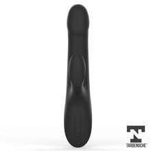 Carregar imagem no visualizador da galeria, Vibrador vaginal com estimulador de clitóris - com movimento rotação e sobe e desce-  Recarregável - Squidy - Tardenoche
