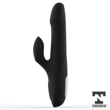 Carregar imagem no visualizador da galeria, Vibrador vaginal com estimulador de clitóris - com movimento rotação e sobe e desce-  Recarregável - Squidy - Tardenoche
