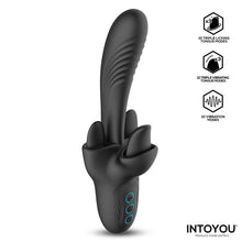 Carregar imagem no visualizador da galeria, Vibrador vaginal com estimulador de clitóris com movimento de língua - Triton - IntoYou

