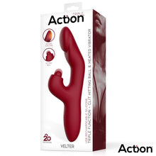 Carregar imagem no visualizador da galeria, Vibrador vaginal com estimulador de clitóris, pulsação e aquecimento – Velter – Action
