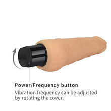 Carregar imagem no visualizador da galeria, Vibrador realístico - 18,5cm - Bege -  Real Feel - LoveToy
