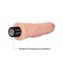 Carregar imagem no visualizador da galeria, Vibrador realístico -  22cm - Bege - Real Softee - LoveToy
