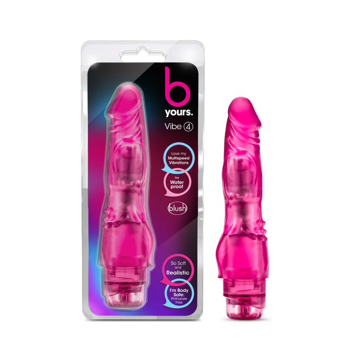 Vibrador realístico - 21 cm - Rosa - Vibe 4 - Byours - Blush