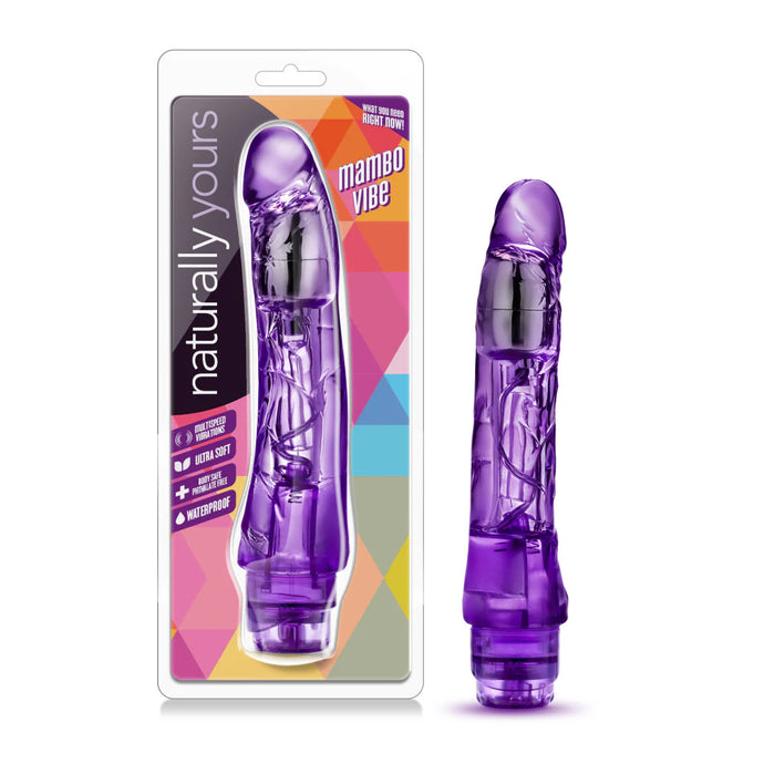 Vibrador realístico - 23.5 cm - Roxo - Mambo vibe - Naturally yours - Blush