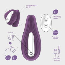Carregar imagem no visualizador da galeria, Vibrador duplo para casal - com pulsação e comando - Recarregável -  Sync Passion
