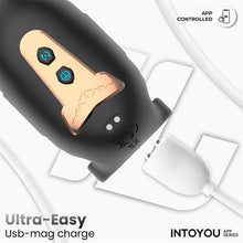 Carregar imagem no visualizador da galeria, Masturbador com vibração, rotação 360º e APP - Zonte - IntoYou
