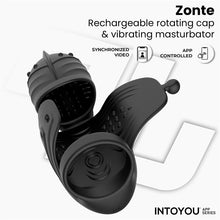 Carregar imagem no visualizador da galeria, Masturbador com vibração, rotação 360º e APP - Zonte - IntoYou
