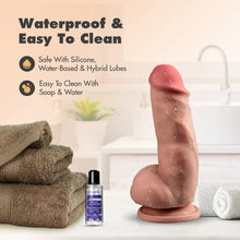 Carregar imagem no visualizador da galeria, Dildo Realista Posable 7” - 17.7cm - Castanho - Dr. Skin
