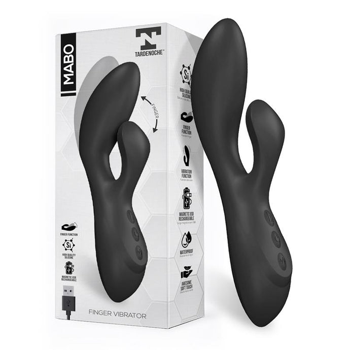 Vibrador Ponto G com Movimento Onda e Estimulador Clitoriano - Mabo - Tardenoche