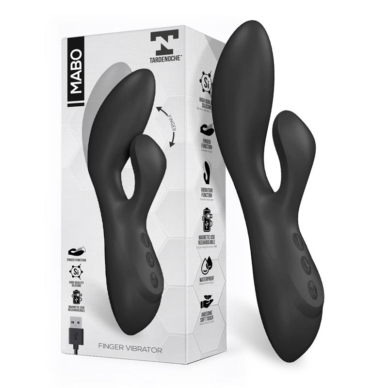 Vibrador Ponto G com Movimento Onda e Estimulador Clitoriano - Mabo - Tardenoche