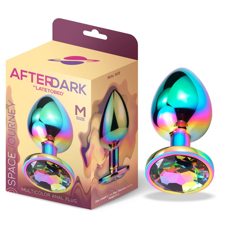 Plug Anal Metal Multicor - M - Space Journey - AFTERDARK