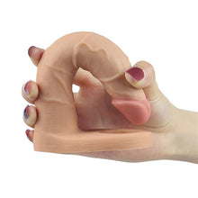 Carregar imagem no visualizador da galeria, Dildo duplo com anel peniano para penetração anal 17.8cm - The Ultra Doft Double - LOVE TOY
