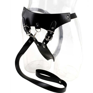 Cueca de castidade feminino com trela - Chastity Panty and Leash - Fetish Fantasy