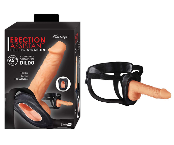 Strap-on oco - 24cm - Erection assistant hollow 24cm