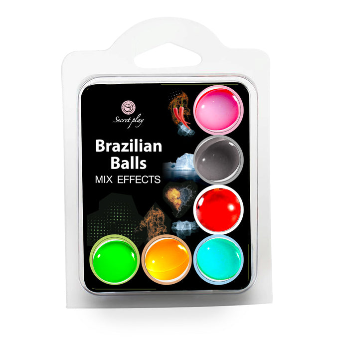 Pack 6 Brazilian Balls - Mix Efeitos - Secret Play