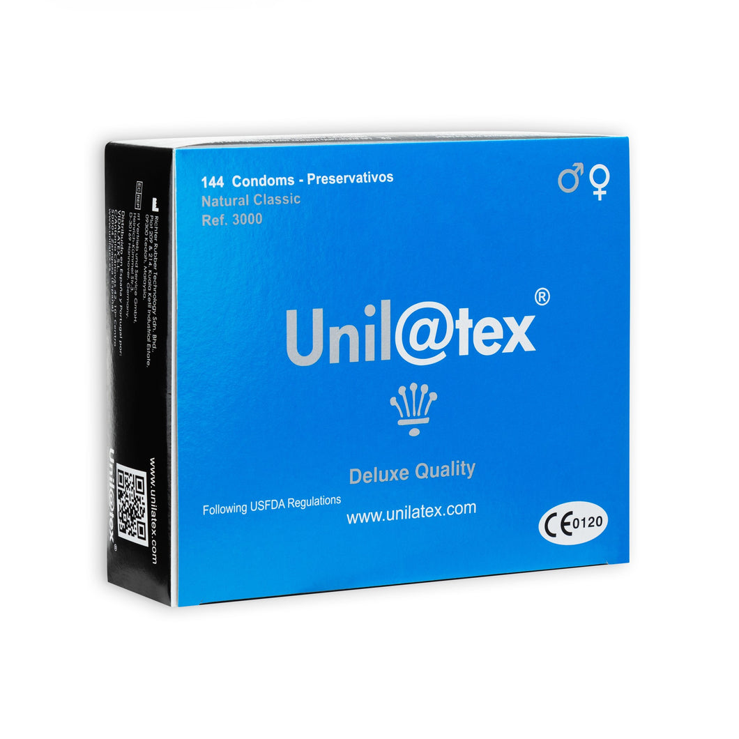 Caixa de 144 preservativos naturais - Unilatex