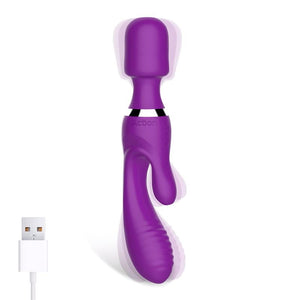 Vibrador Vaginal com Estimulador de Clitóris e Massajador 3 em 1 - No Fifteen - Double Action