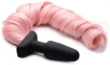 Carregar imagem no visualizador da galeria, Plug Anal com cauda de pónei cor-de-rosa - TAILZ
