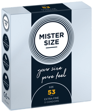 Carregar imagem no visualizador da galeria, Preservativos Extra Finos Pure Feel - tam. 53 - 3un - Mister Size
