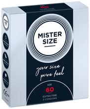 Carregar imagem no visualizador da galeria, Preservativos Extra Finos Pure Feel - tam. 60 - 3un - Mister Size
