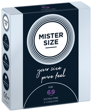Carregar imagem no visualizador da galeria, Preservativos Extra Finos Pure Feel - tam. 69 - 3un - Mister Size
