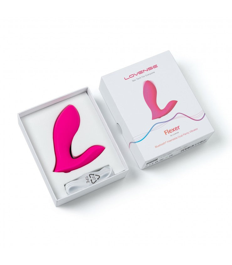 Vibrador Vaginal e Clitóris - com movimento onda para estimulação do Ponto-G + App - Flexer - Lovense