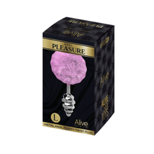 Carregar imagem no visualizador da galeria, Plug Anal metálico com pompom Fluffy Twist - L - Alive
