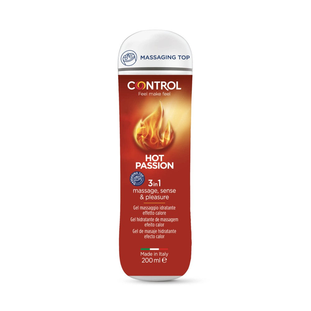 Lubrificante e Gel de Massagem - com Efeito Calor - Hot Passion - CONTROL