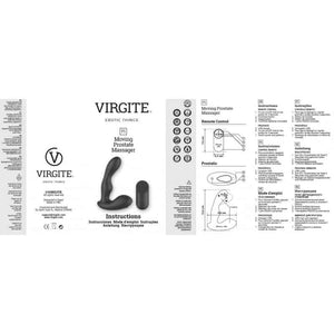 Vibrador Próstatico P1 recarregável, com comando - Virgite