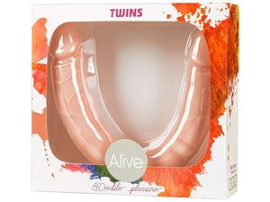 Dildo Duplo Realistíco Twins 30cm