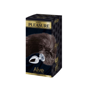 Plug de metal S com cauda de raposa - ALIVE