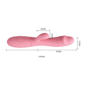 Vibrador com Estimulador de Ponto G e Clitóris - Snappy - Pretty Love