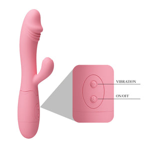 Vibrador com Estimulador de Ponto G e Clitóris - Snappy - Pretty Love