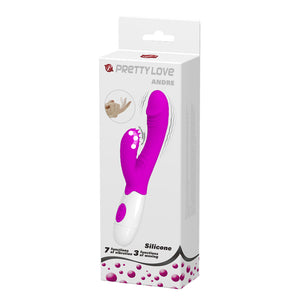 Vibrador Ponto G com Estimulação de Clitóris Andre by Pretty Love