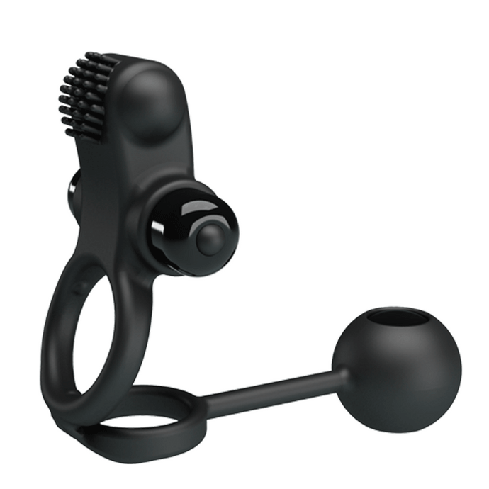 Anel Vibratório para Pénis e Testículos com Bola by Pretty Love