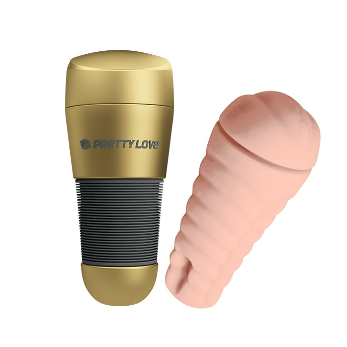 Masturbador Vagina Dourado - Kitty - Pretty Love