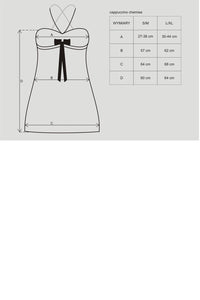 Camisa de Noite e Tanga - Cappuccino Chemise - Obsessive