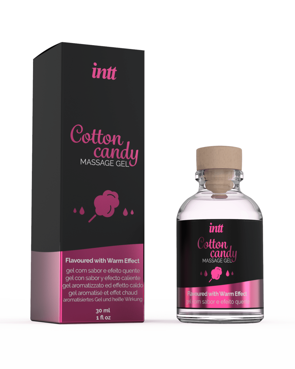 Gel Massagem Comestível Algodão Doce INTT