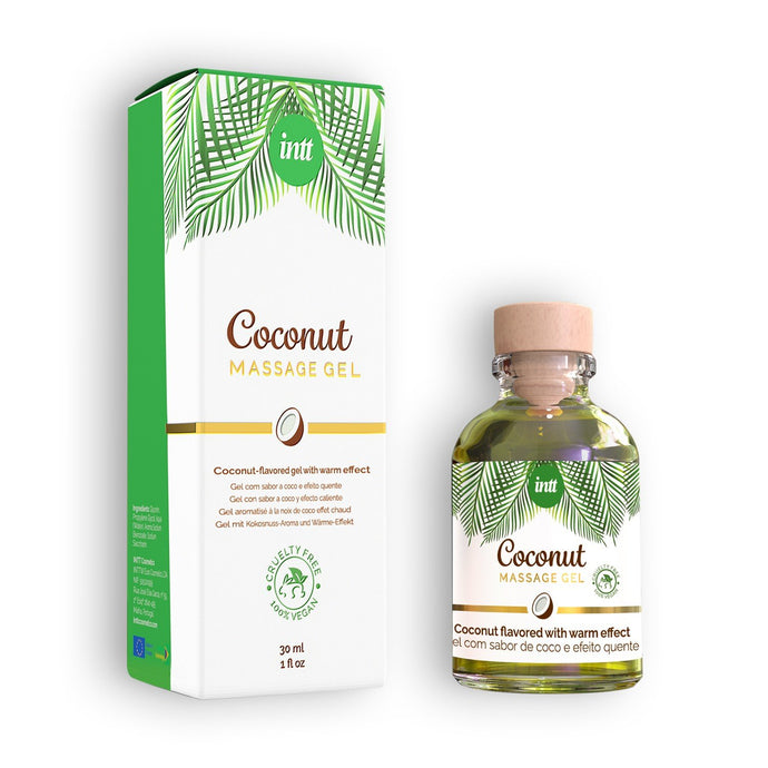 Gel de Massagem Efeito Quente Sabor a Côco Vegan