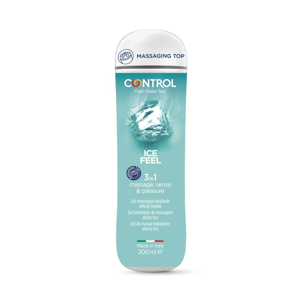 Lubrificante e Gel de massagem - com Efeito refrescante  - ICE FEEL - 200ml - CONTROL 