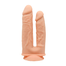 Carregar imagem no visualizador da galeria, Dildo realista duplo modelo 1 - 7” e 8” - 19.5cm e 17.5cm - SILEXD
