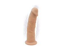 Carregar imagem no visualizador da galeria, Vibrador Realístico Regarregável 17,5cm Rosa/Beige
