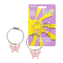 Carregar imagem no visualizador da galeria, Argolas para Mamilos com Borboletas - Bitchy Butterfly Nipple Rings
