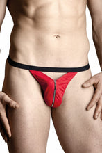 Carregar imagem no visualizador da galeria, Tanga Homem Vermelha com Fecho Zipper
