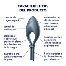 Carregar imagem no visualizador da galeria, Anel peniano vibratório com APP - Bullseye - Satisfyer
