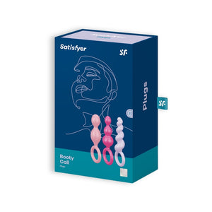 Conjunto de 3 plugs anais coloridos - Booty Call - Satisfyer