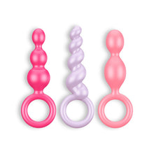 Carregar imagem no visualizador da galeria, Conjunto de 3 plugs anais coloridos - Booty Call - Satisfyer

