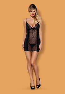 Camisa de Noite e Tanga Mokettina - Obsessive