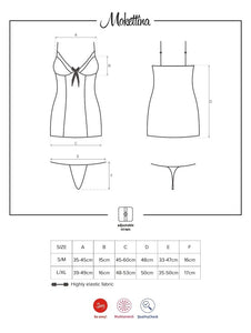 Camisa de Noite e Tanga Mokettina - Obsessive